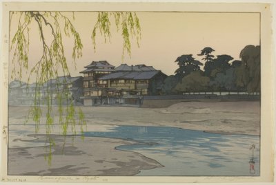 Kamogawa in Kyoto by Yoshida Hiroshi