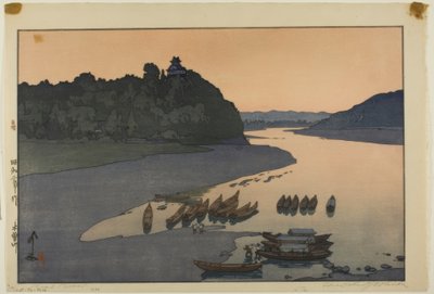 The Kiso River, from the series "Hotei #85" by Yoshida Hiroshi