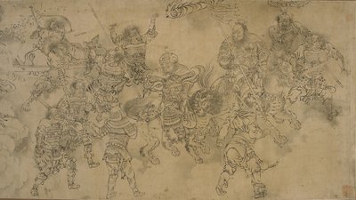 Retinue of the Minister of Water by Yuan Dynasty Chinese School