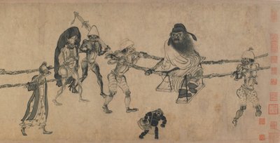 Zhong Kui Travelling by Yuan Dynasty Chinese School