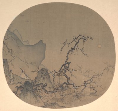 Viewing Plum Blossoms by Moonlight by Yuan Ma