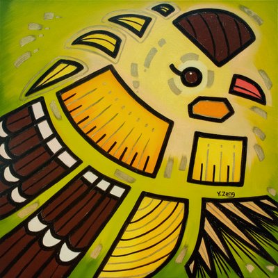Backyard Birds Gold Finch, 2023 by Yue Zeng