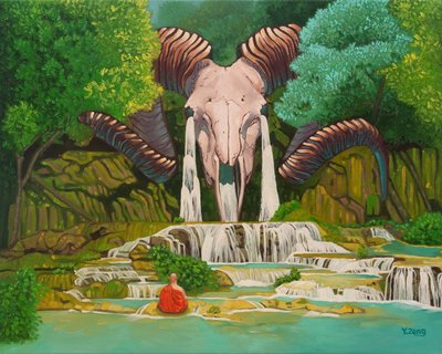 Ram Skull Waterfall by Yue Zeng