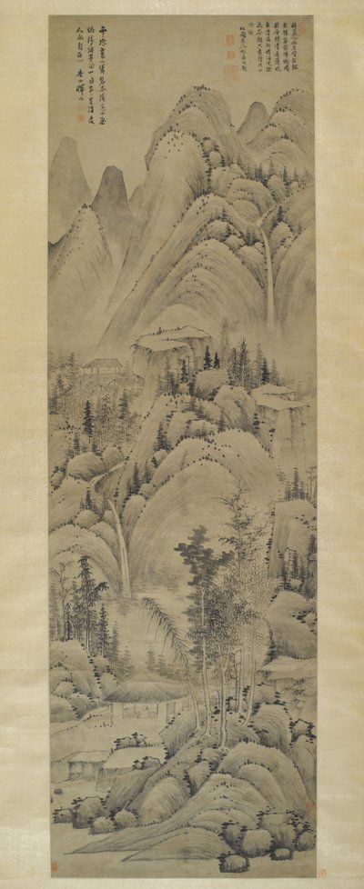 Landscape, Hanging Scroll, Ming Dynasty by Yun Hsiang Yun Hsiang