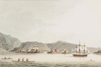 Illustration from A Voyage Round the World In the Years 1803-06, in the Ship Neva, 1814 by Yuri Fyodorovich Lisyansky