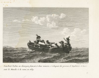 Jan Bart Escapes from an English Prison and Rows Across the Channel, 1689 by Yves Marie Le Gouaz