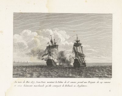 Jan Bart Captures a Dutch Frigate, 1677 by Yves Marie Le Gouaz