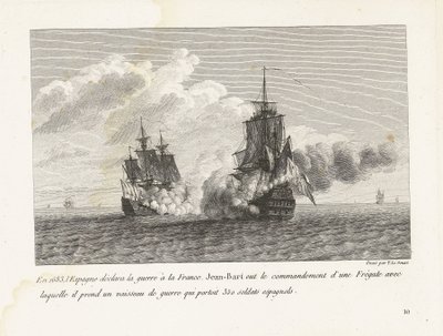 Jan Bart Captures a Spanish Ship with 350 Soldiers on Board, 1683 by Yves Marie Le Gouaz