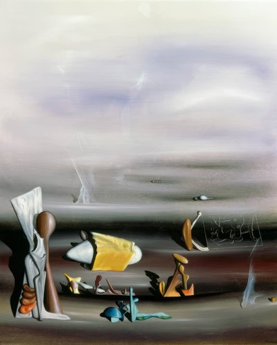 Building and Destroying by Yves Tanguy