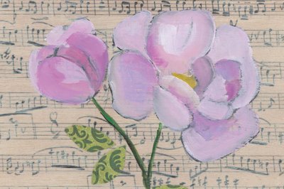 Floral Music Notes by Yvonne Gustafsson