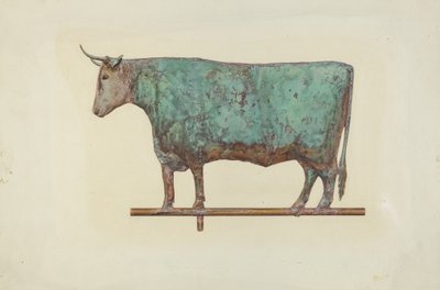 Steer Weather Vane, c. 1941 by Zabelle Missirian