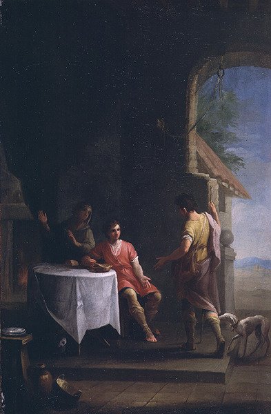 Esau selling his Birthright to Jacob by Zacarias Gonzalez Velazquez