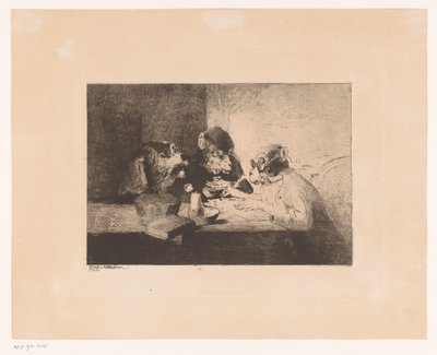 Dressed Monkey Giving Writing Lessons to a Dog and Monkey by Zacharie Noterman