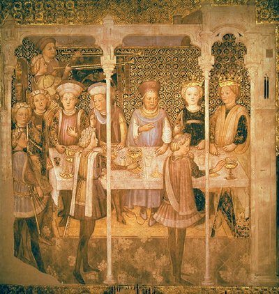 Banquet for Queen Teodolinda, from 
