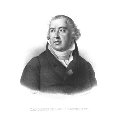 François Alexandre Frédéric, duc de la Rochefoucauld-Liancourt by Zephirin Felix Jean Marius Belliard