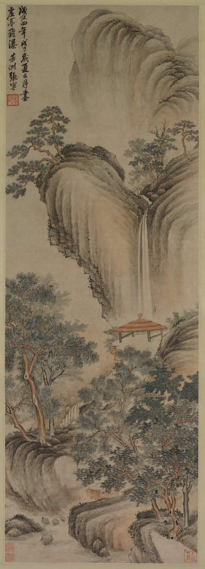 Empty Arbor and Rapid Waterfall by Zhang Ning