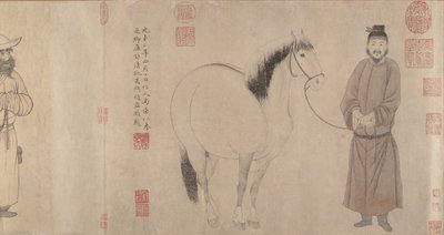 Grooms and Horses by Zhao Mengfu