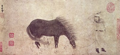 Horse and Groom in Winter by Zhao Mengfu Chao Meng Fu or