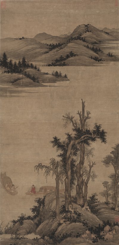 Fishermen-Hermits in Stream and Mountain by Zhao Yong