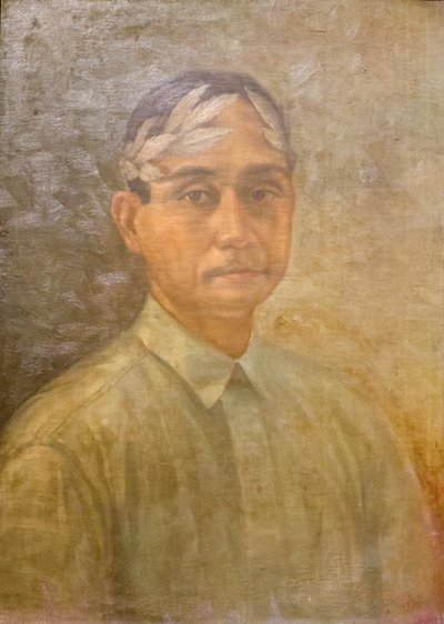 Portrait of Jose Corazon de Jesus as poet laureate by Zosimo Dimaano
