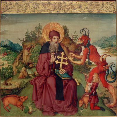 Saint Anthony the Abbot by Zürcher Veilchenmeister
