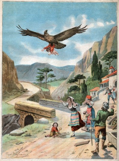 Child Rapt by an Eagle by John Pardon