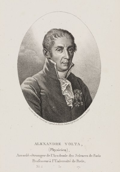 Alessandro Volta, Italian Physicist and Inventor, c 1800 by Frederick (attr. to) Barnard
