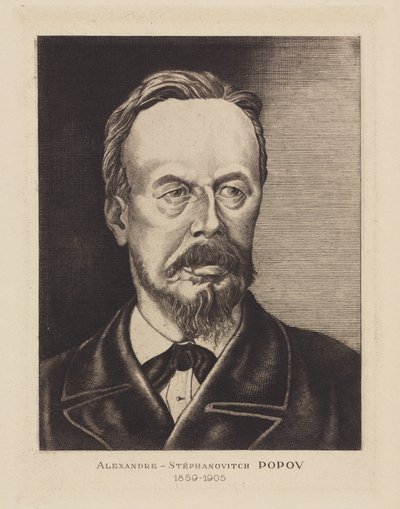 Alexandre-Stephanovich Popov, Russian Physicist, c 1905 by Frederick (attr. to) Barnard