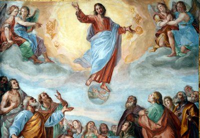 Ascension of Christ, The Basilica della Santissima Annunziata del Vastato, Genoa, Italy by . .