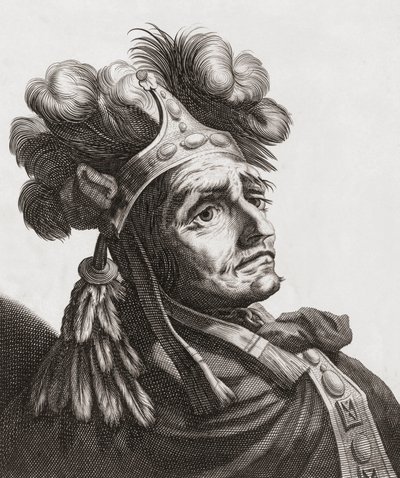 Atahualpa, Last Emperor of the Incas. Portrait by . .