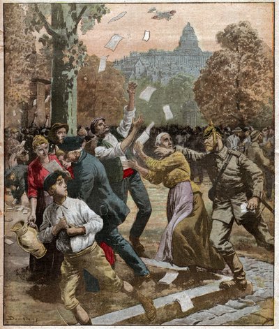 Brussels during World War I by Ferdinand Georg Waldmuller