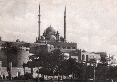 Cairo, the Citadel of Saladin, circa 1920 (b/w photo) by . .