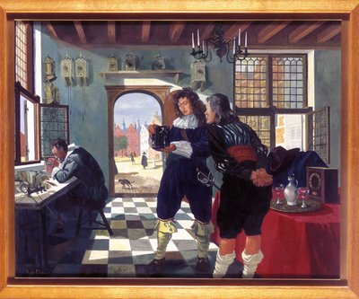 Clock & Watch Makers Christiaan Huygens in Salomon Coster
