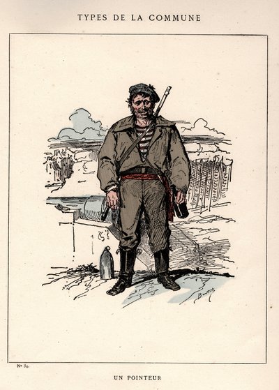 Commune de Paris: Costume by UN POINTOR (34) in Les Communeux by Frederick (attr. to) Barnard