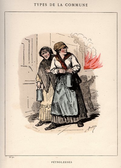 Commune de Paris: Costume de PETROLES (20) in Les Communeux by Frederick (attr. to) Barnard