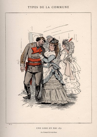 Commune de Paris: Costume de UNE LOGE EN MAY 1871 (7) in Les Communeux by Frederick (attr. to) Barnard