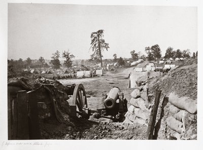 Confederate Fortifications in Front of Atlanta, Georgia, USA by Ferdinand Georg Waldmuller