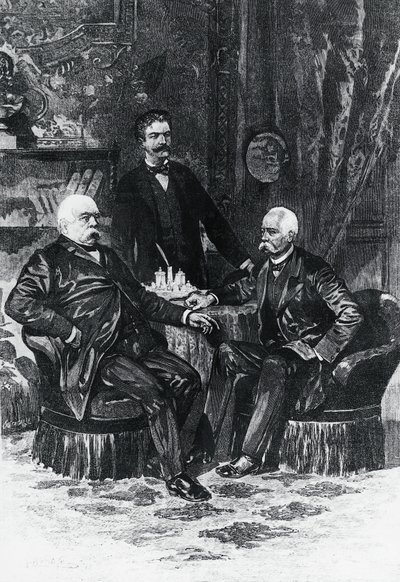 Conference between Otto von Bismarck and Francesco Crispi in Friedrichsruhe, October 1887, Germany by William Walcutt