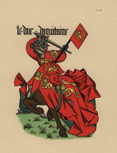 Duke of Aquitaine, with standard by John Pardon