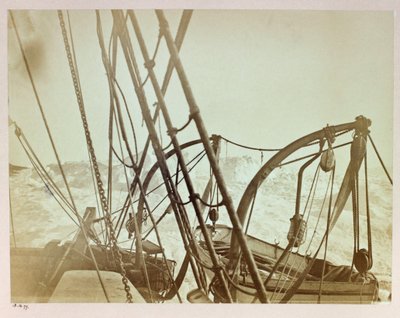 Arctic Expedition (1875-1876) by Captain George Nares (1831-1915): Alert Pressed on Shore in Shift Rudder Bay by Frederick (attr. to) Barnard