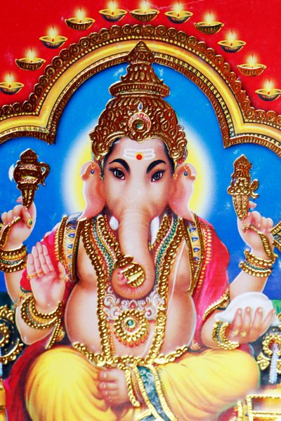 Ganesha or Ganapati: the elephant-headed Hindu god. by . .