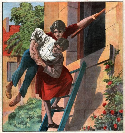 Nurse Kidnap Her Disabled Fiance by Ferdinand Georg Waldmuller