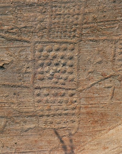 Prehistoric Camunian Rock Engraving, Rock 1, Topographic Composition Known as 