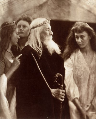 King Lear allotting his Kingdom to his three daughters by John Pardon
