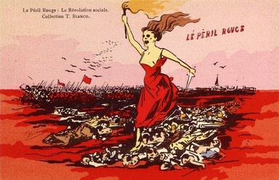 The Red Peril - The Social Revolution, c 1910 by Frederick (attr. to) Barnard