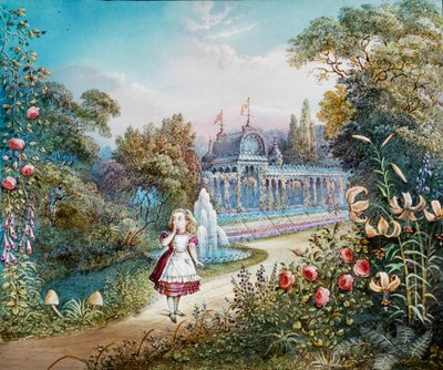 Alice in Wonderland, magic lantern by Frederick (attr. to) Barnard
