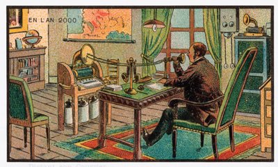 Mail recording on a gramophone by . .