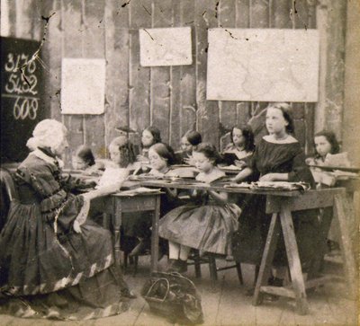 Maths Lesson, c.1890 by Frederick (attr. to) Barnard