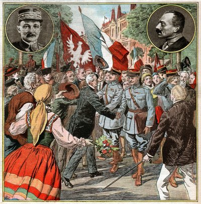 Maxime Weygand in Poland by Ferdinand Georg Waldmuller