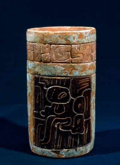 Mayan Funerary Vessel from Tikal, Peten, Guatemala, Classic Period, c.300-900 AD by Hippolyte Lalaise Devéria